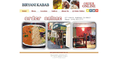 Desktop Screenshot of oaklandbiryanikabab.com
